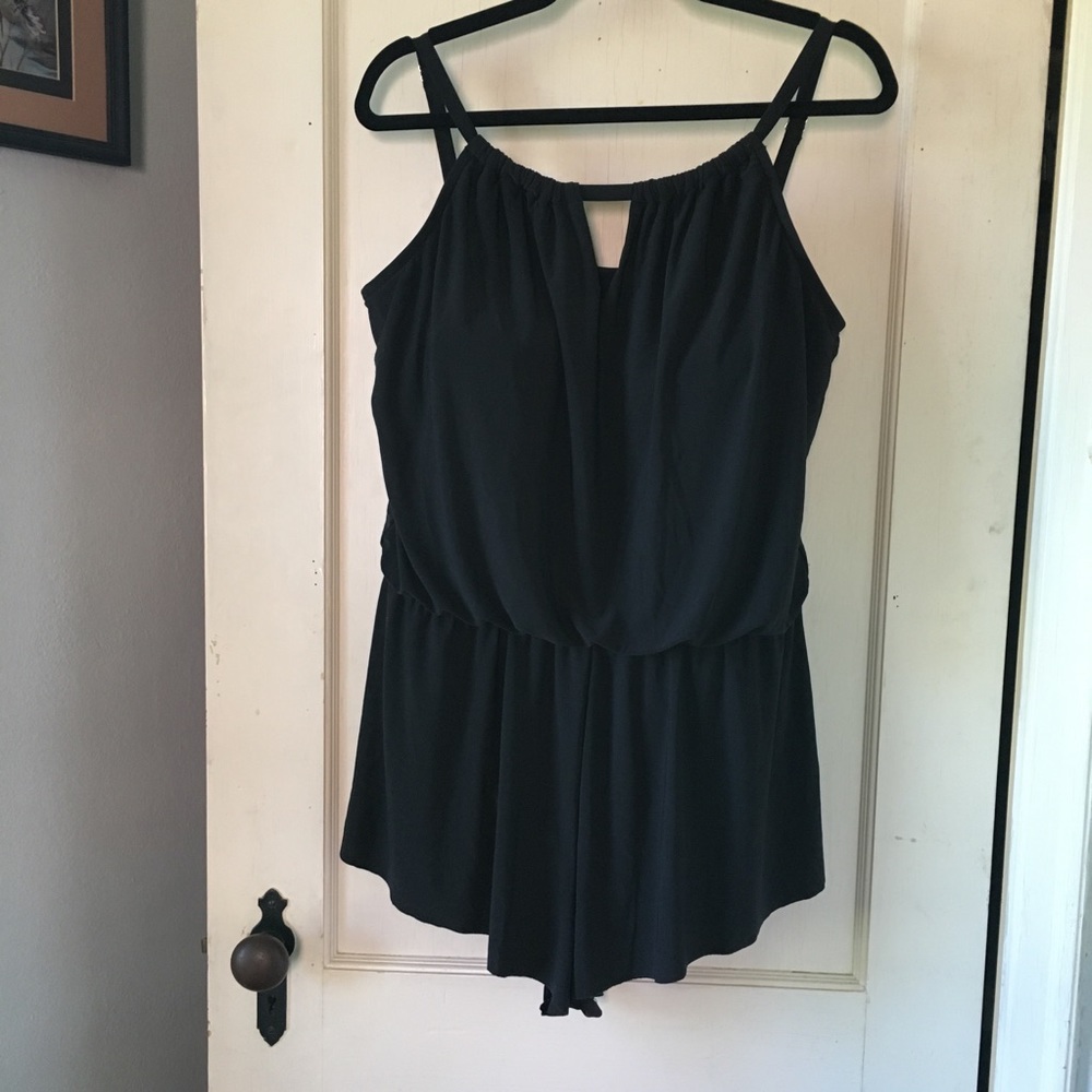 Black Swim Romper